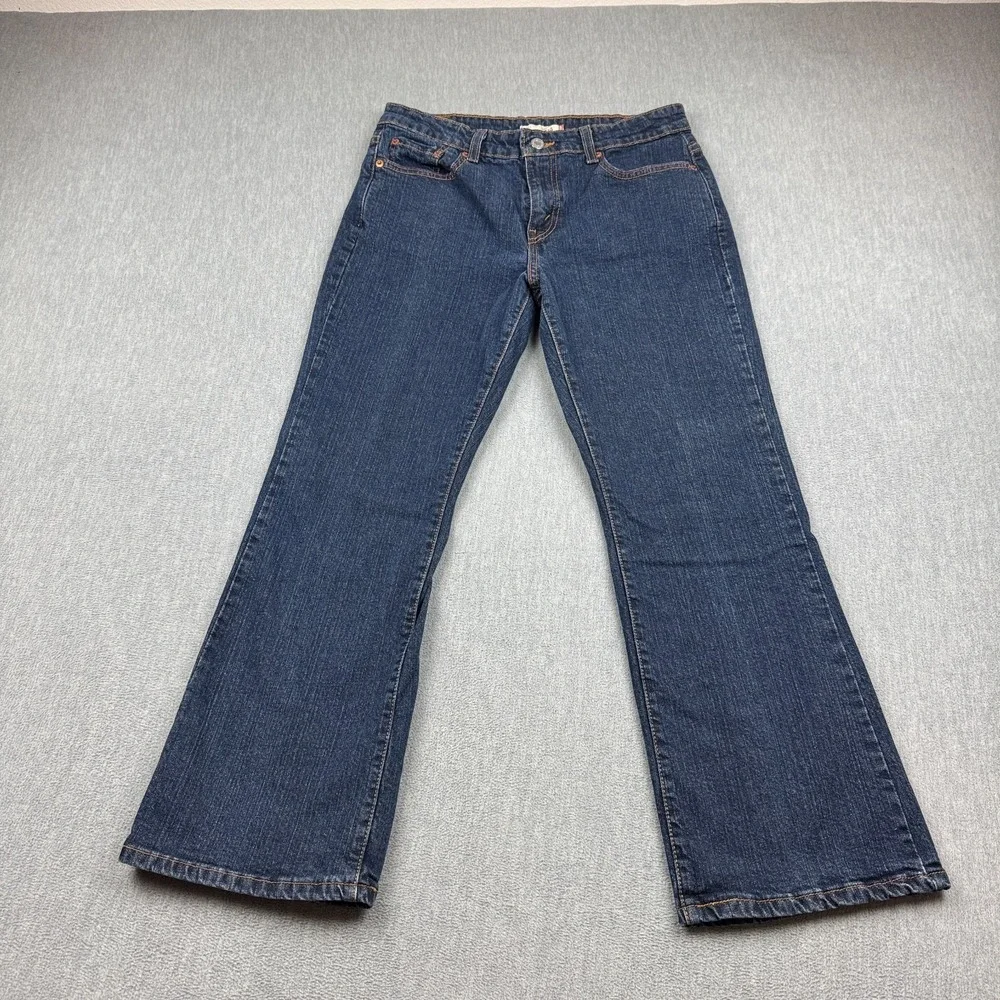 Levis Jeans Women 30x27 Blue 515 Bootcut Dark Wash Mid Rise Casual Classic Pants